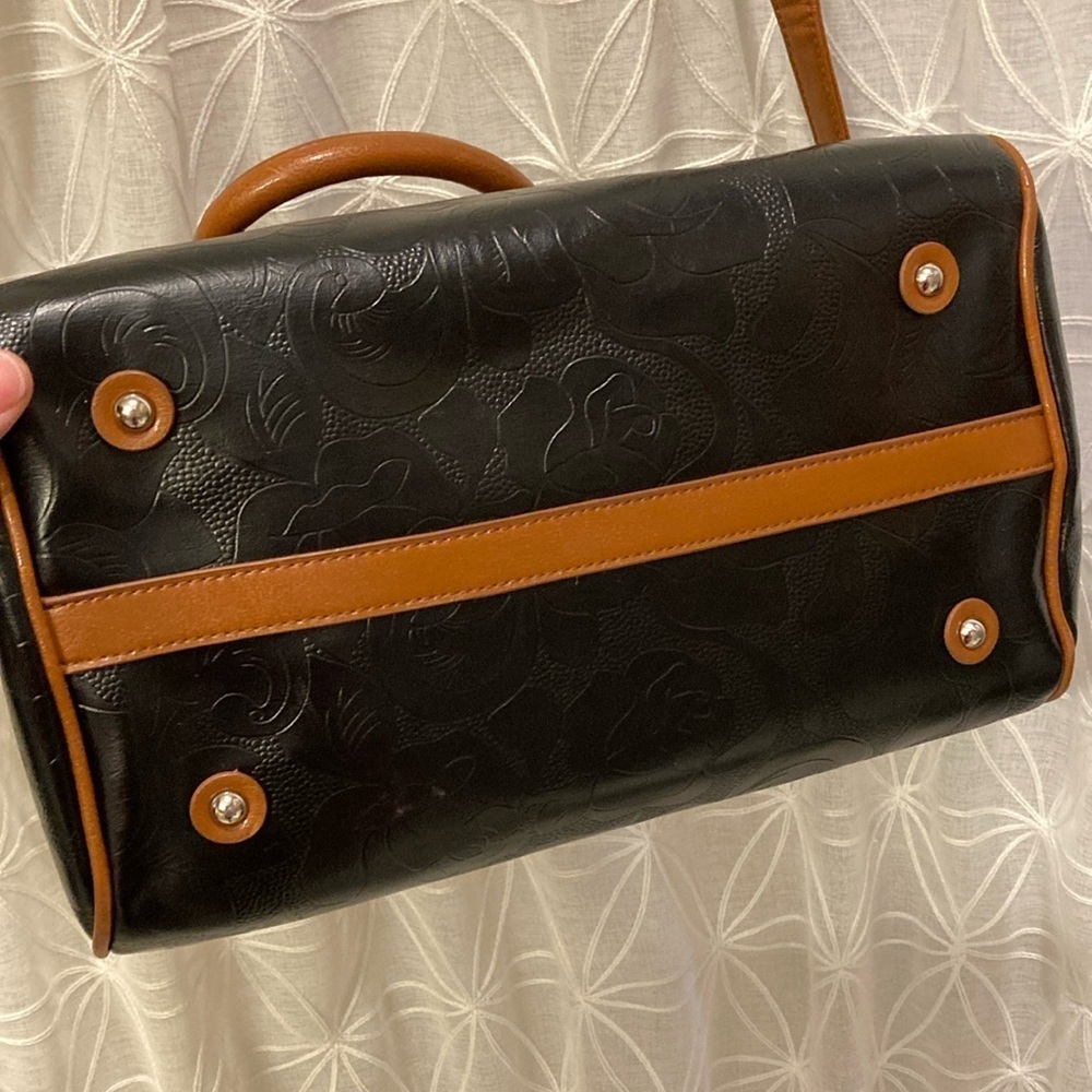 Gigi Hill Bag with Brown Leather Accents and Adjustable Strap - Picture 6 of 15